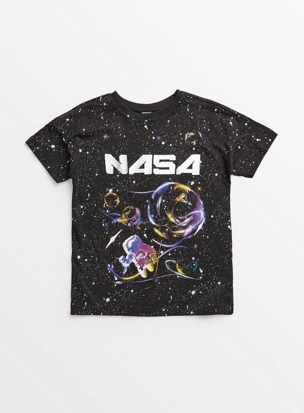 NASA Black Space Graphic T-Shirt 13 years
